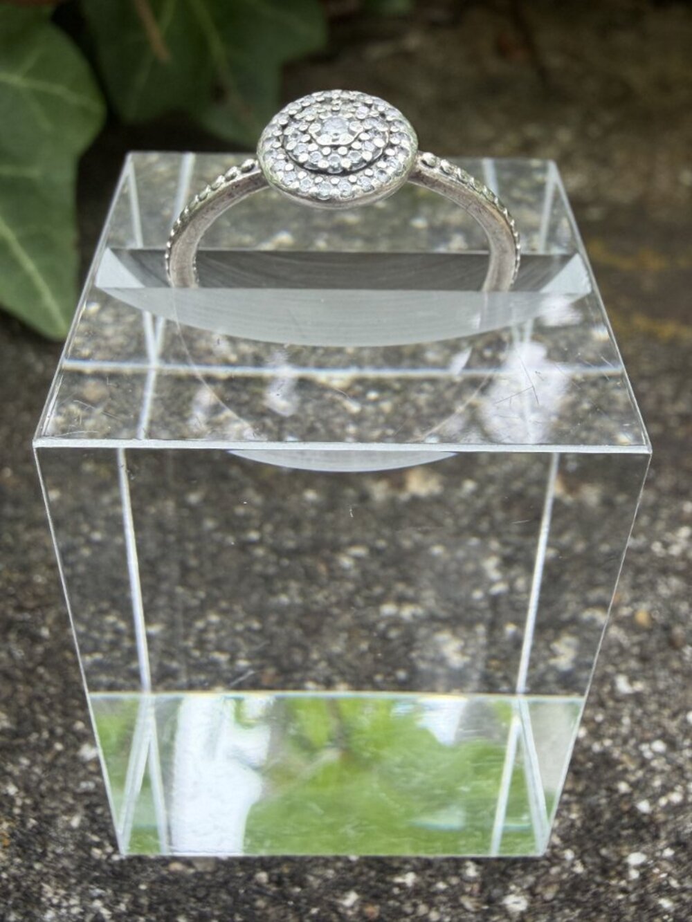 Pandora Radiant Elegance Ring Size 6 EU 52 Sterling Silver CZ 198289CZ